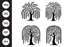 Willow Tree SVG, Willow Tree Clipart Product Image 1