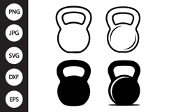 Kettlebell SVG, Kettlebell Clipart Product Image 1