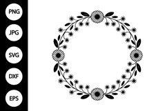 Floral Border SVG Product Image 1