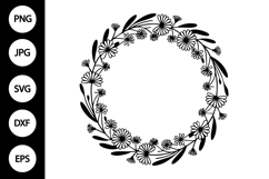 Floral Border SVG Product Image 1