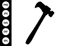 Silhouette Hammer SVG Product Image 1