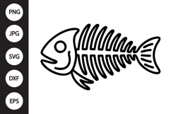 Fish Skeleton SVG Product Image 1
