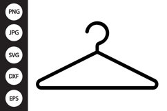 Clothes Hanger Outline SVG Product Image 1