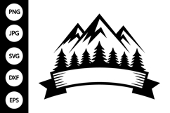 Mountain Name Frame SVG Product Image 1