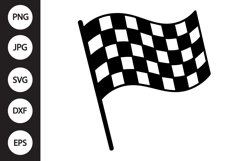 Checkered Racing Flag SVG Product Image 1