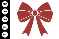 Red Bow SVG Product Image 1