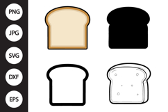 Bread Slice SVG Product Image 1