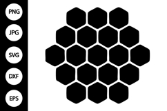 Honeycomb Silhouette SVG Product Image 1