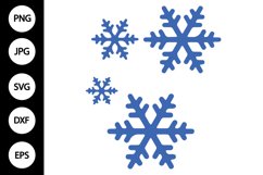 Snowflakes SVG, Blue Snowflakes SVG Product Image 1