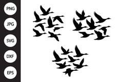 Flying Geese SVG, Flying Geese Clipart Product Image 1
