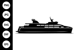 Ferry Silhouette SVG Product Image 1