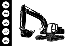 Excavator Silhouette SVG Product Image 1