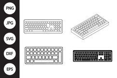 Keyboard SVG, Keyboard Clipart Product Image 1