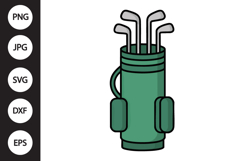 Golf Bag SVG Product Image 1