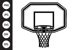 Basketball Hoop SVG Product Image 1