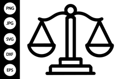 Scale of Justice SVG Product Image 1