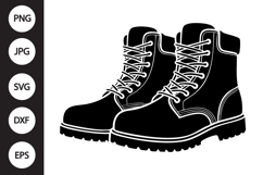 Work Boots SVG Product Image 1