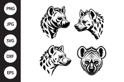 Hyena Head SVG, Hyena Head Clipart Product Image 1