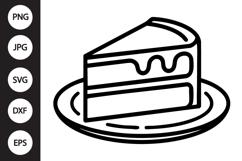 Cake Slice SVG Product Image 1