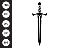 Sword Silhouette SVG Product Image 1
