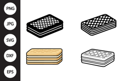 Wafer Biscuit SVG, Wafer Biscuit Clipart Product Image 1