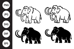 Mammoth SVG, Mammoth Clipart Product Image 1