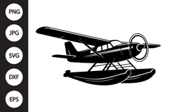 Seaplane Silhouette SVG Product Image 1