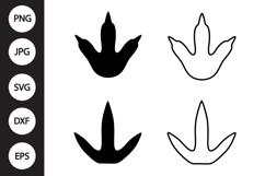 Chicken Footprint SVG, Chicken Footprint Clipart Product Image 1