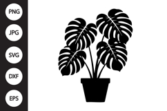 Monstera in a Pot SVG Product Image 1