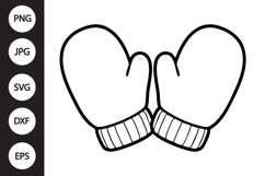 Winter Mittens SVG Product Image 1