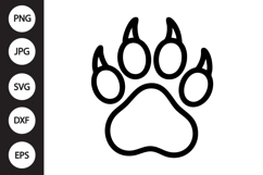 Wolf Paw Print SVG Product Image 1