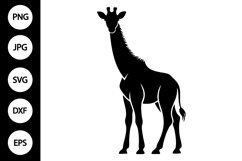 Giraffe Silhouette SVG Product Image 1