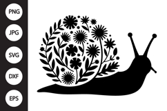 Snail Silhouette SVG Product Image 1