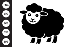 Cute Sheep SVG Product Image 1