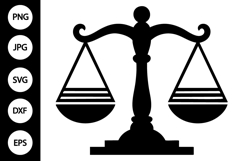 Justice Scales SVG Product Image 1