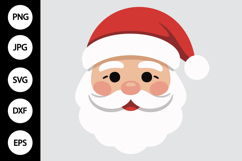 Santa Claus Face SVG Product Image 1