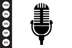 Microphone SVG Product Image 1