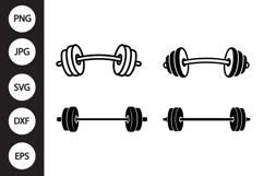Barbell SVG, Barbell Clipart Product Image 1