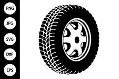 Silhouette Tire SVG Product Image 1