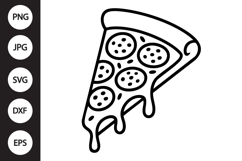 Pizza Outline SVG, Coloring Page Product Image 1