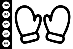 Winter Gloves SVG Product Image 1