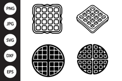 Waffle SVG, Waffle Clipart Product Image 1