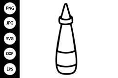 Outline Condiment SVG, Coloring Page Product Image 1