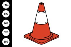 Traffic Cone Clipart Product Image 1