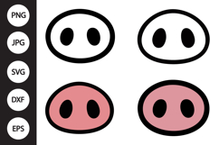 Pig Snout SVG, Pig Snout Clipart Product Image 1