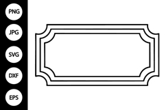 Elegant Thin Decorative Frame SVG Product Image 1