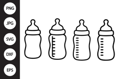 Baby Bottle SVG, Baby Bottle Clipart Product Image 1
