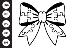 Puzzle Bow SVG Product Image 1