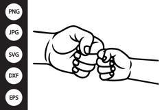 Fist Bump SVG, Father's Day SVG Product Image 1