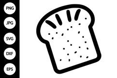 Outline Bread SVG, Coloring Page Product Image 1